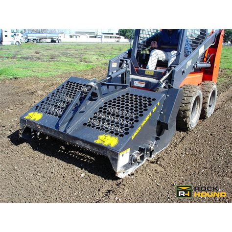 skid steer rock hound for sale|skid steer rock rake attachment.